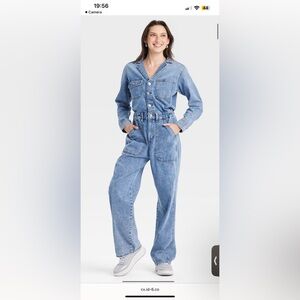 Universal Thread Denim Jumpsuit Size 12